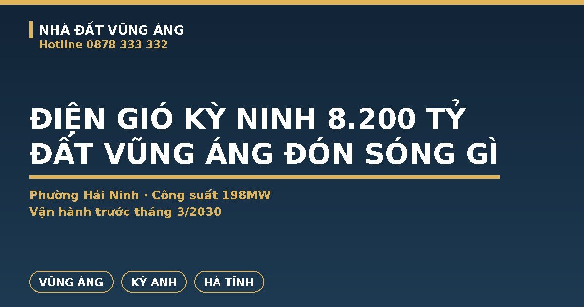 Điện Gió Kỳ Ninh Vũng Áng: Dự Án 8.200 Tỷ, Đất Quanh Đón Sóng Gì