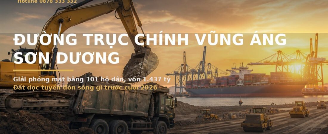 Đường Trục Chính Vũng Áng Sơn Dương 1.437 Tỷ: Đất Dọc Tuyến Đón Sóng Gì