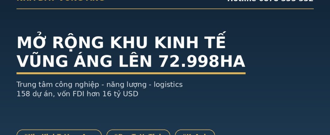 Mở Rộng Khu Kinh Tế Vũng Áng Lên 72.998ha: Định Hình Trung Tâm Công Nghiệp Năng Lượng Logistics