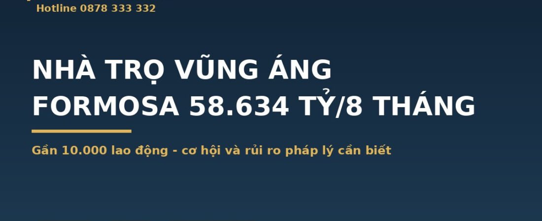 Formosa Hà Tĩnh Doanh Thu 58.634 Tỷ Sau 8 Tháng: Nhà Trọ Vũng Áng Còn Hút Khách Không
